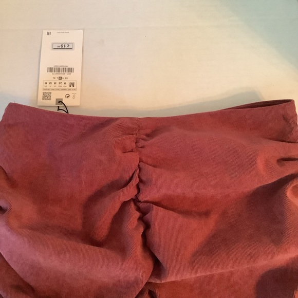 Zara Skirt Dark Pink Size M New - Picture 2 of 16